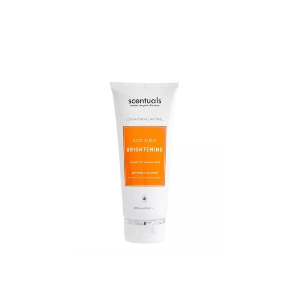 SCENTUALS Brightening Body Scrub Vitamin C Hyaluronic Acid 6.7oz Full Size